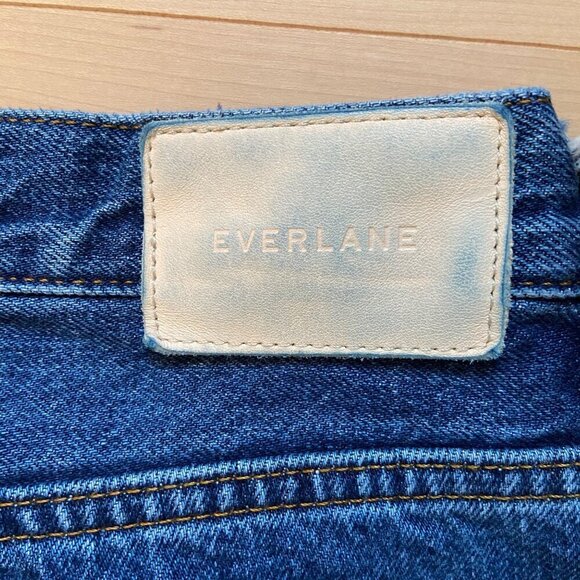 Everlane The 90s Cheeky Jeans Organic Cotton Denim size28 Ankle Blue button fly - Picture 6 of 12